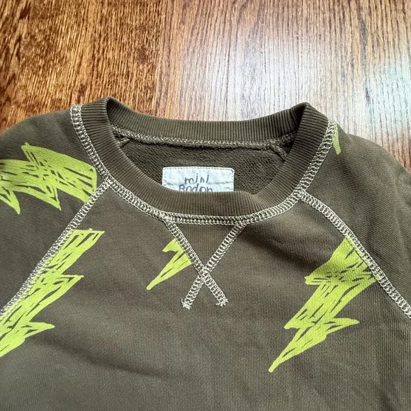 Mini Boden Lightning Bolt Sweatshirt 4-5 Years - Picture 3 of 6